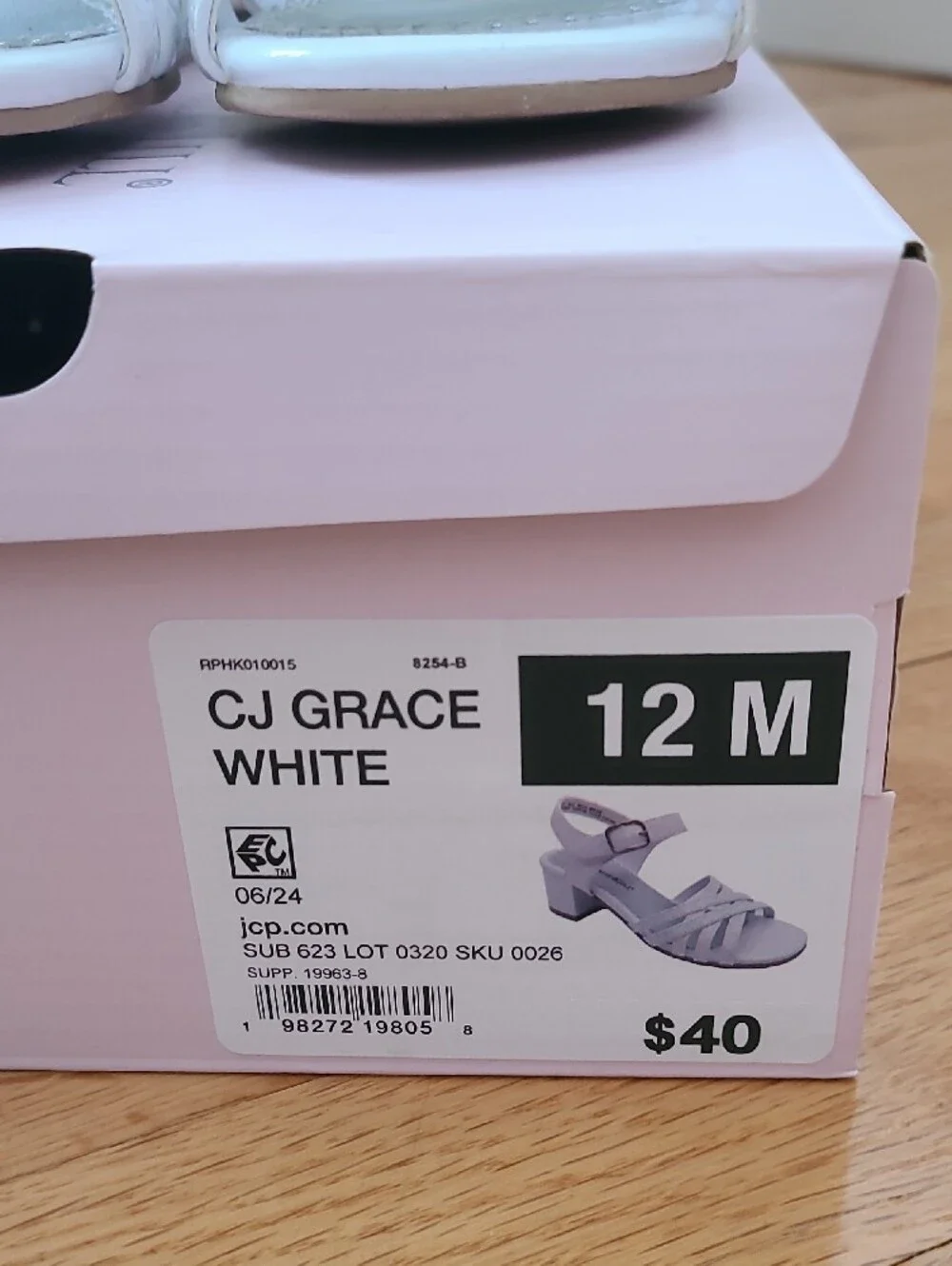 Christie & Jill Girls' White Dress Sandals